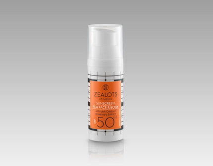 ZEALOTS OF NATURE - SUNSCREEN FOR BODY & FACE 50 spf 50ml